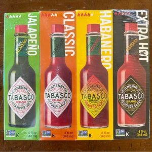 Tabasco Jalapeño, Classic, and Habanero Trio